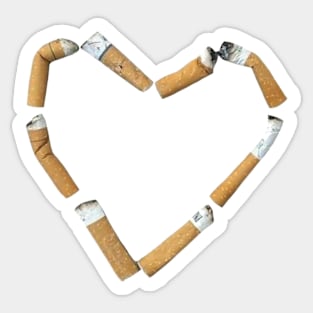 cigarettes heart Sticker